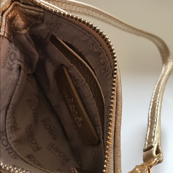 Michael Kors Monogram Wristlet - Gold - Picture 3 of 3